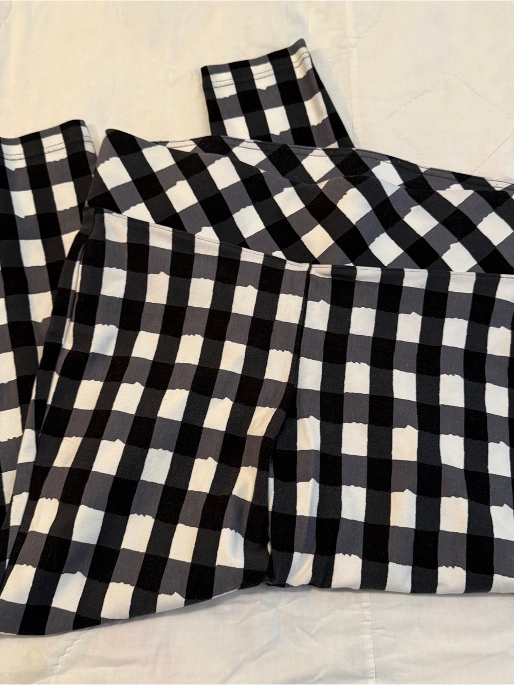Torrid Betsey Johnson Size 1 wide waistband punk black white leggings